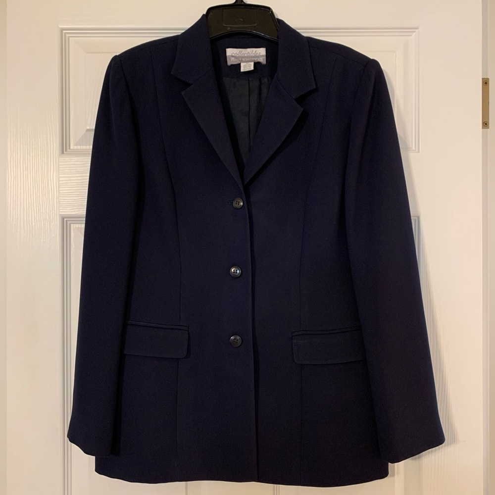 Navy blazer, 3 button size 12p